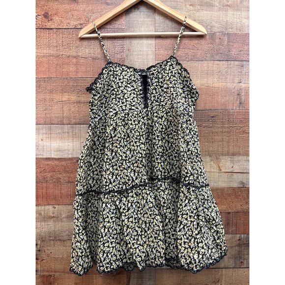 Urban Outfitters Hannah Scallop Babydoll Mini Dress Sz Small - Picture 6 of 9